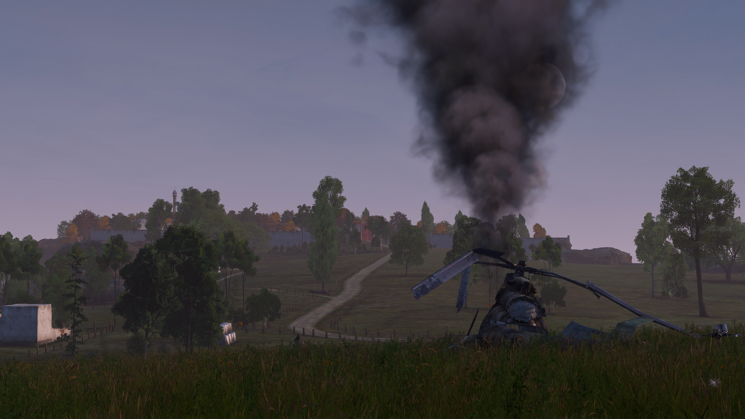 Absturzstelle – Rauch über der Küste